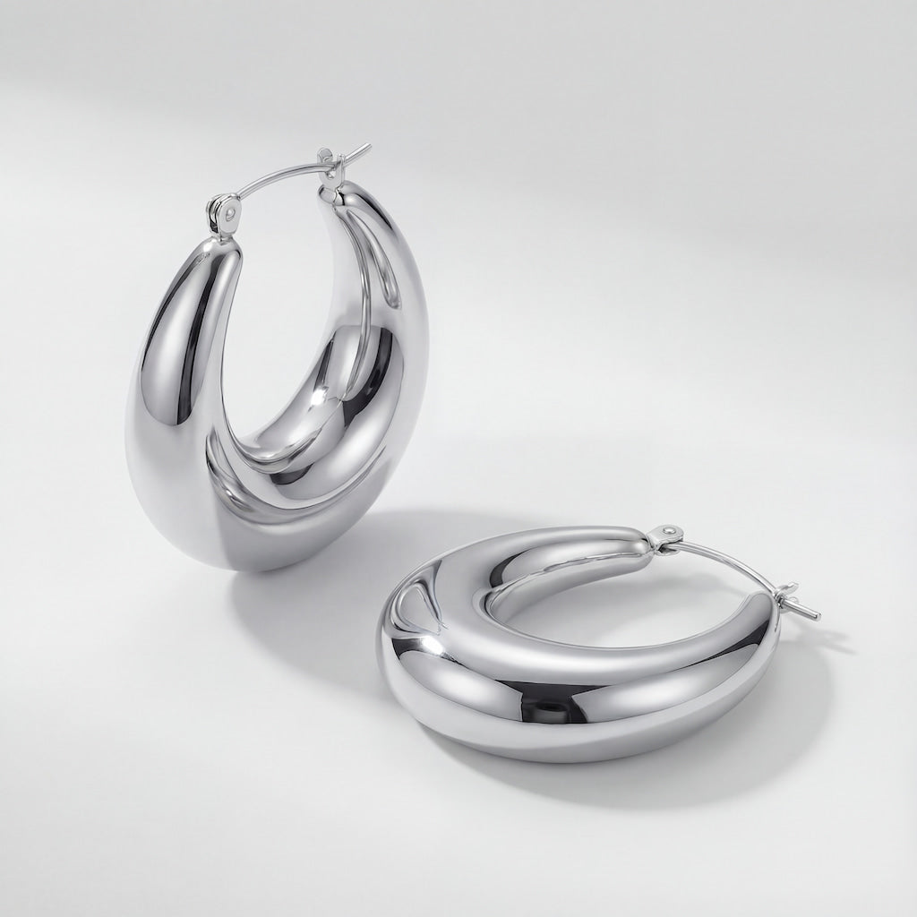 "BARCELONA" CHUNKY DROP HOOPS