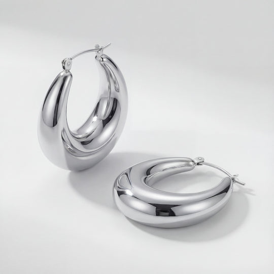 "BARCELONA" CHUNKY DROP HOOPS