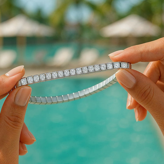 "KEY WEST" ELASTIC TENNIS BRACELET