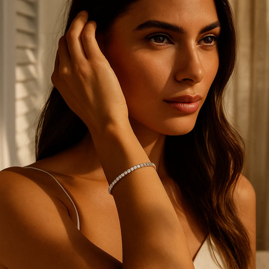 "KEY WEST" ELASTIC TENNIS BRACELET