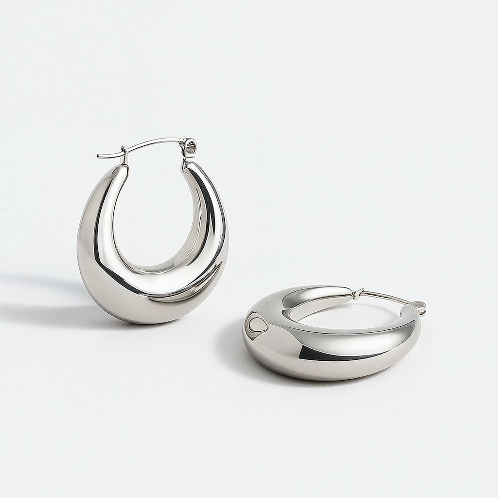 "BARCELONA" CHUNKY DROP HOOPS