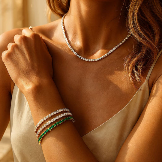 "MIAMI" EMERALD TENNIS BRACELET