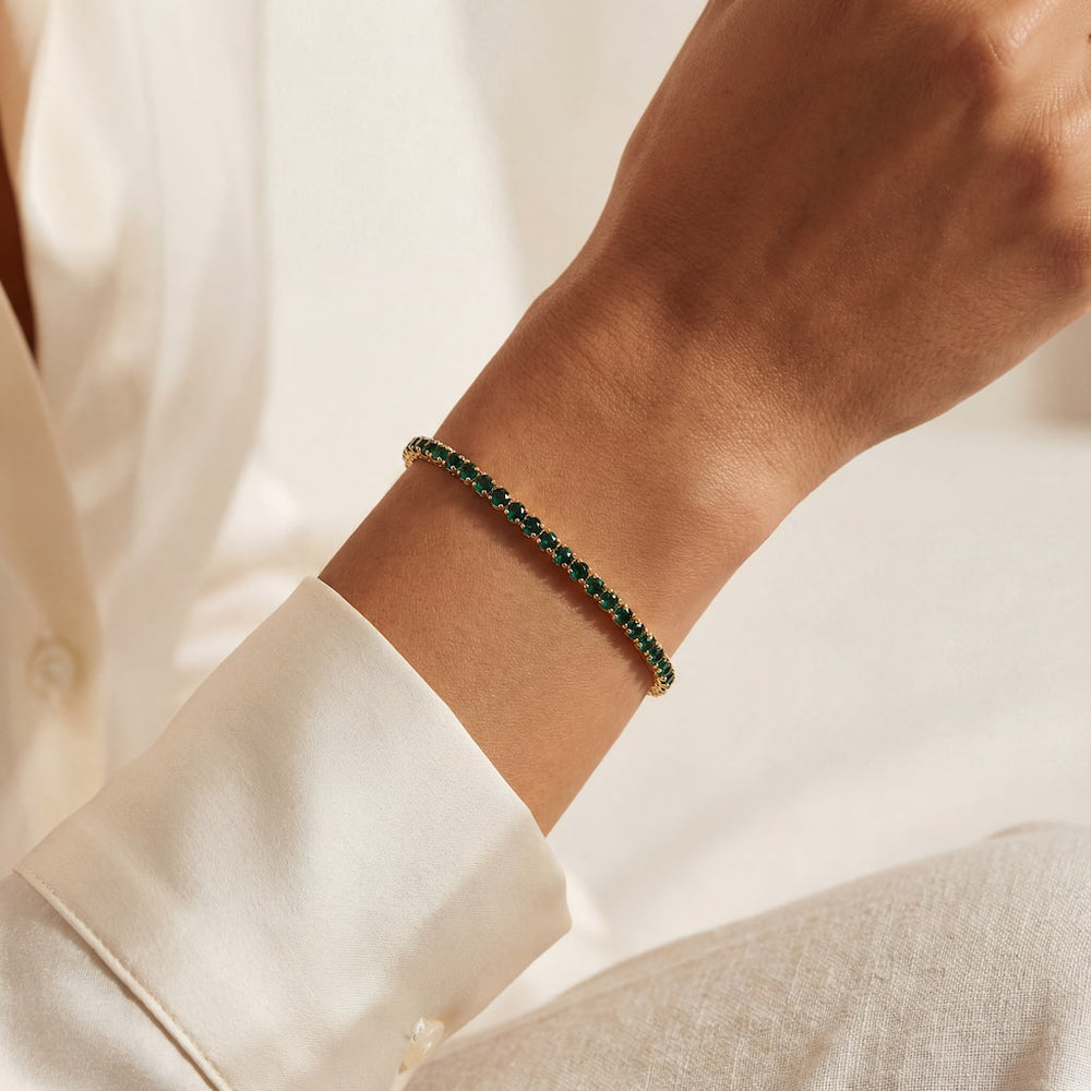 "MIAMI" EMERALD TENNIS BRACELET