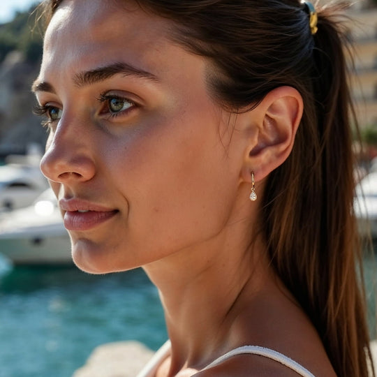 "MONACO" CRYSTAL TEARDROP EARRINGS