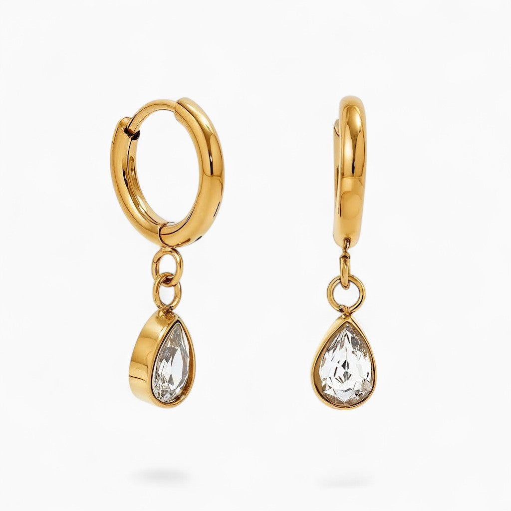 "MONACO" CRYSTAL TEARDROP EARRINGS