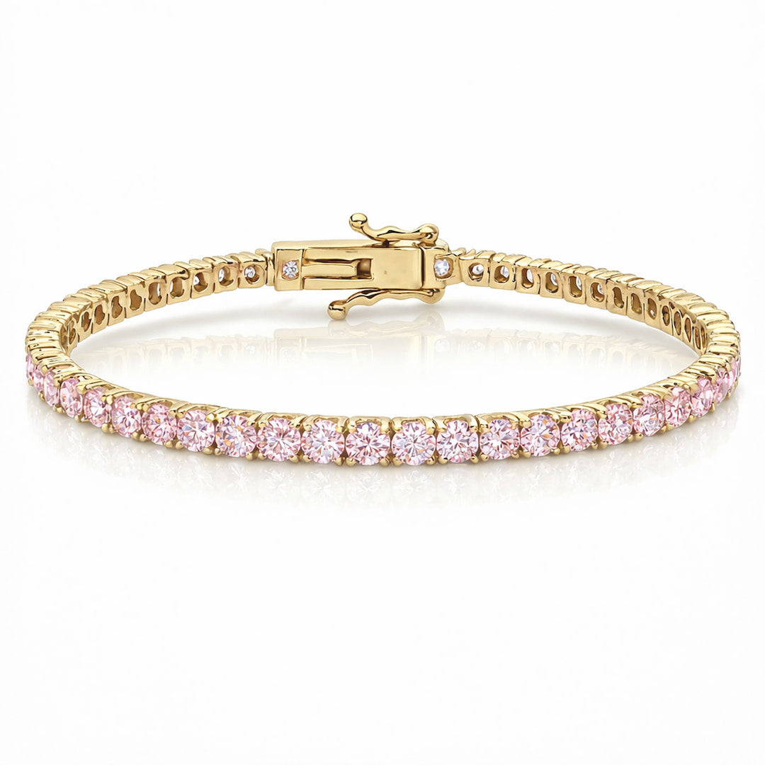 "Miami" Pink Sapphire Tennis Bracelet 2.0