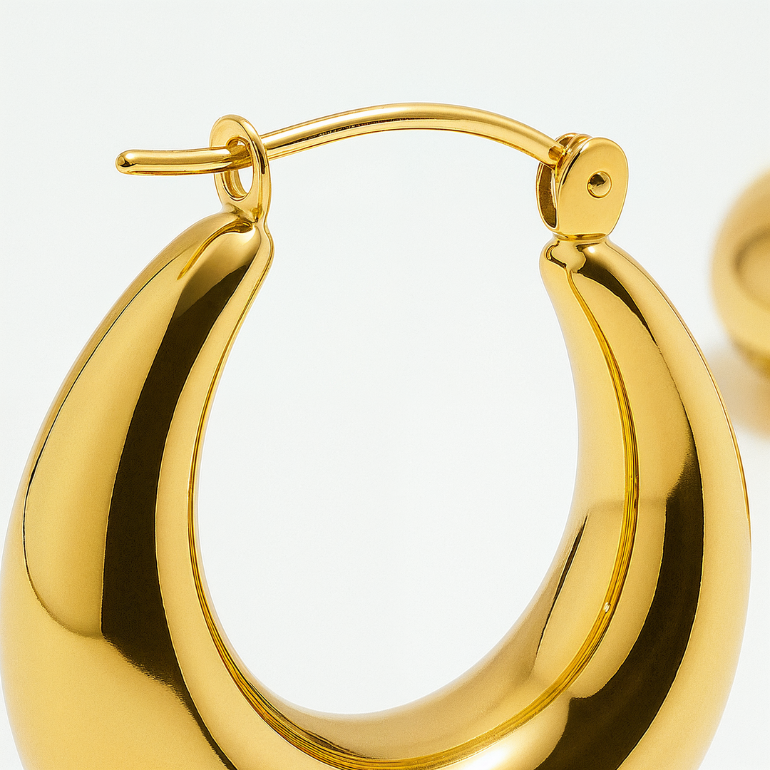"BARCELONA" CHUNKY DROP HOOPS